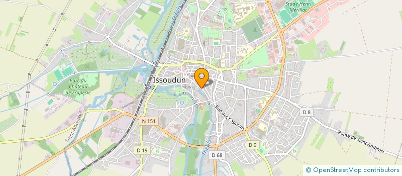 localisation de l'entreprise MADAME CHRISTINE GILLET à ISSOUDUN