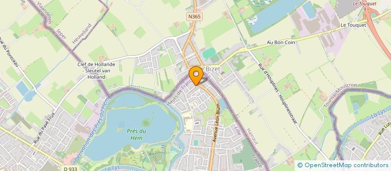 localisation de l'entreprise MADAME CHRISTINE GILLON à ARMENTIERES