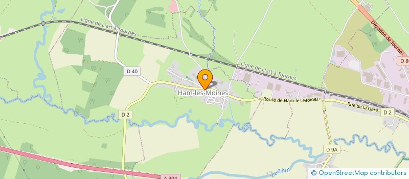 localisation de l'entreprise MADAME CHRISTINE GILLOTIN  HAM-LES-MOINES