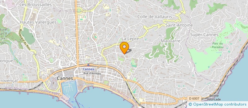 localisation de l'entreprise MADAME CHRISTINE GIRAUDEAU  CANNES