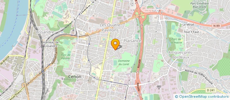 localisation de l'entreprise MADAME CHRISTINE GLEMAIN à CENON