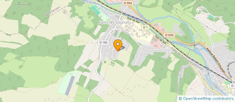 localisation de l'entreprise MADAME CHRISTINE GODFRIN à FAINS-VEEL