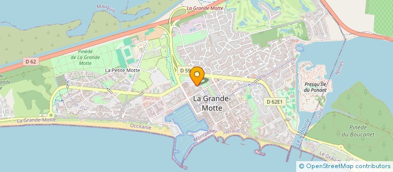 localisation de l'entreprise MADAME CHRISTINE GOMBAULD à LA GRANDE-MOTTE