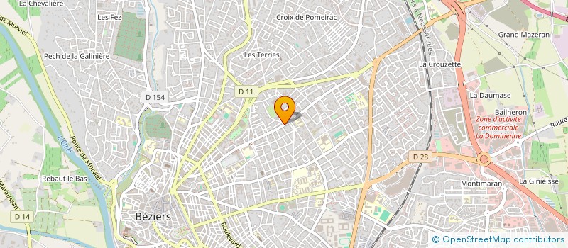 localisation de l'entreprise MADAME CHRISTINE GONZALEZ  BEZIERS