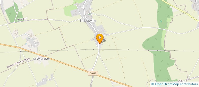 localisation de l'entreprise MADAME CHRISTINE GOOSSENS  THIBOUVILLE