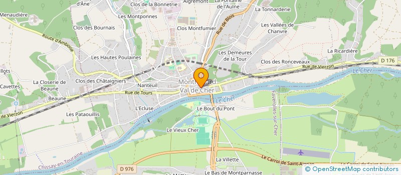 localisation de l'entreprise MADAME CHRISTINE GOUMY  MONTRICHARD-VAL-DE-CHER