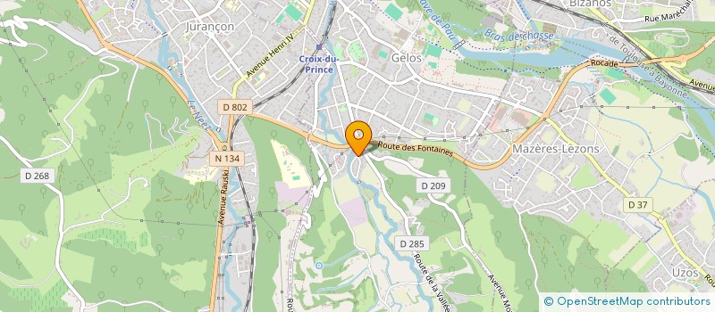 localisation de l'entreprise MADAME CHRISTINE GOURINCHAS à GELOS