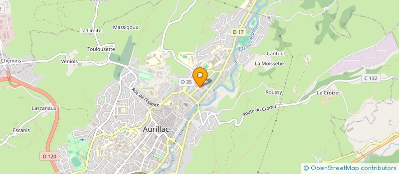 localisation de l'entreprise MADAME CHRISTINE GOUTAL à AURILLAC