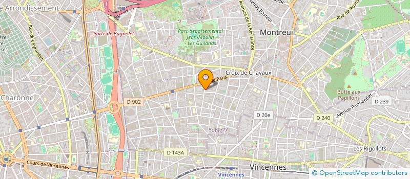 localisation de l'entreprise MADAME CHRISTINE GRACY à MONTREUIL