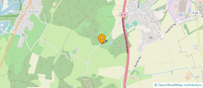 localisation de l'entreprise MADAME CHRISTINE GRANDJEAN  AUGNY