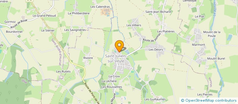 localisation de l'entreprise MADAME CHRISTINE GRANGE  SAINT-JULIEN-SUR-VEYLE