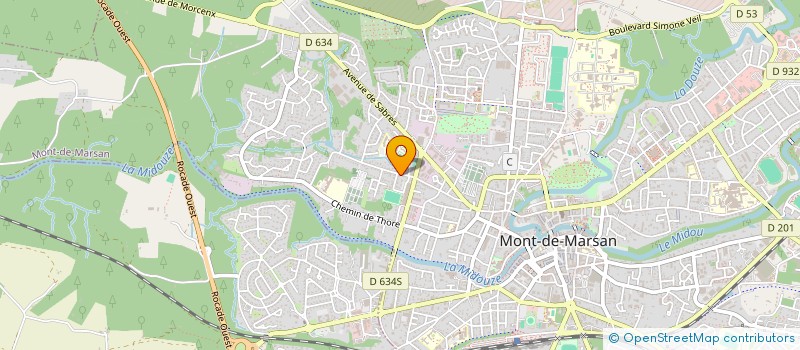 localisation de l'entreprise MADAME CHRISTINE GRAU  MONT-DE-MARSAN