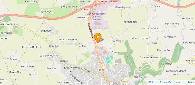 localisation de l'entreprise MADAME CHRISTINE GREGE à CHATEAUNEUF-DU-FAOU