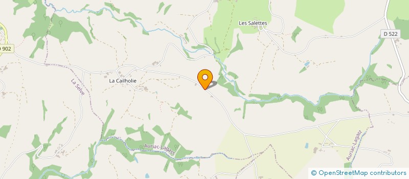 localisation de l'entreprise MADAME CHRISTINE GRIMAL  AURIAC-LAGAST