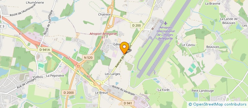 localisation de l'entreprise MADAME CHRISTINE GROSBRAS à LIMOGES