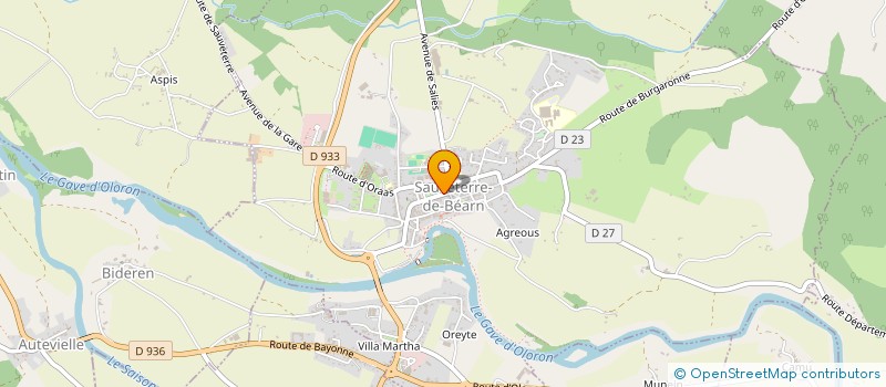 localisation de l'entreprise MADAME CHRISTINE GROSJEAN à SAUVETERRE-DE-BEARN