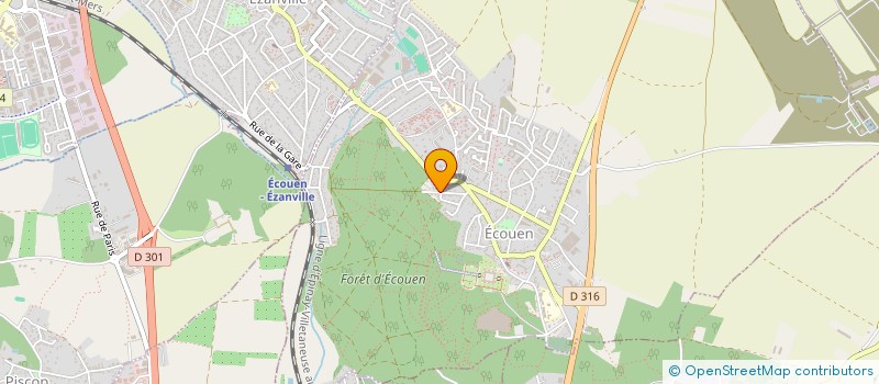 localisation de l'entreprise MADAME CHRISTINE GROSJEAN  ECOUEN