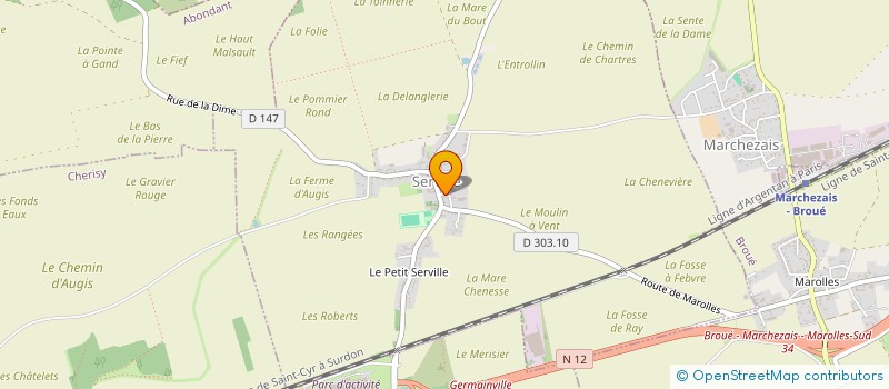 localisation de l'entreprise MADAME CHRISTINE GROSZ à SERVILLE