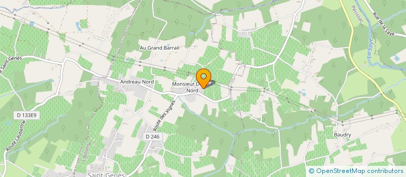 localisation de l'entreprise MADAME CHRISTINE GRUGIER  SAINT-GENES-DE-FRONSAC