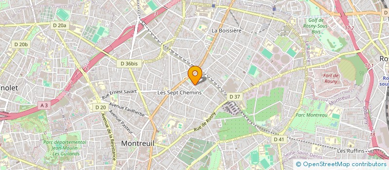 localisation de l'entreprise MADAME CHRISTINE GUAIS à MONTREUIL
