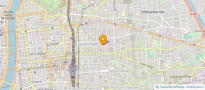 localisation de l'entreprise MADAME CHRISTINE GUDEFIN à VILLEURBANNE