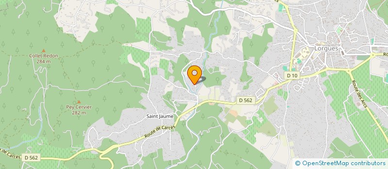 localisation de l'entreprise MADAME CHRISTINE GUENIN  LORGUES