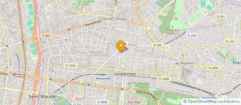 localisation de l'entreprise MADAME CHRISTINE GUERIN  VINCENNES