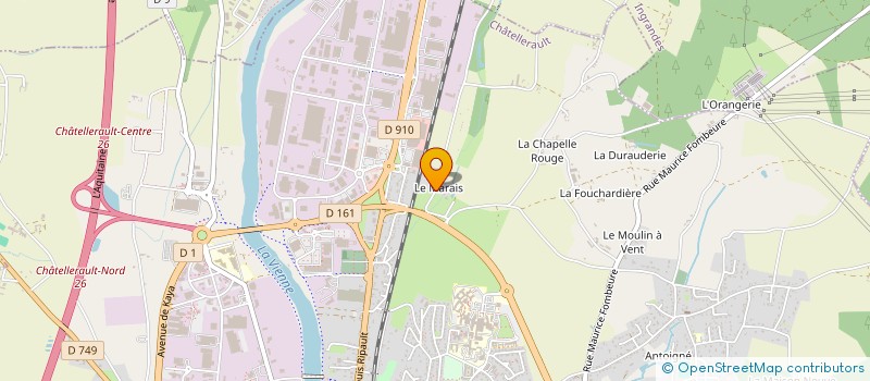 localisation de l'entreprise MADAME CHRISTINE GUERIN  CHATELLERAULT