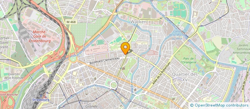 localisation de l'entreprise MADAME CHRISTINE GUGELMANN à STRASBOURG