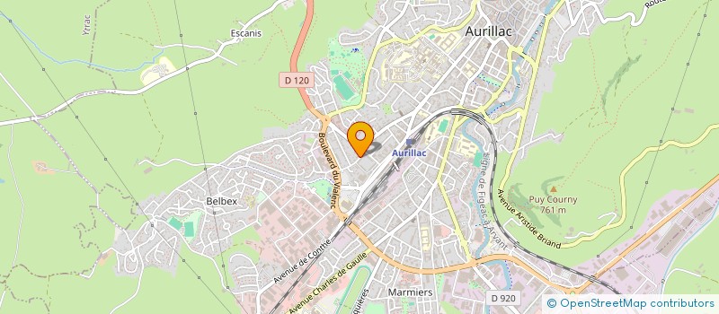 localisation de l'entreprise MADAME CHRISTINE GUIBERT à AURILLAC