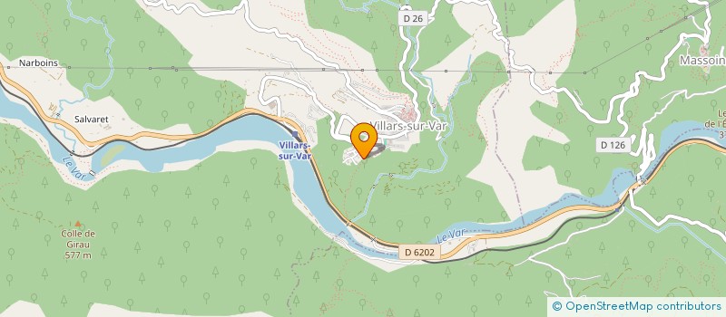 localisation de l'entreprise MADAME CHRISTINE GUICHARD  VILLARS-SUR-VAR