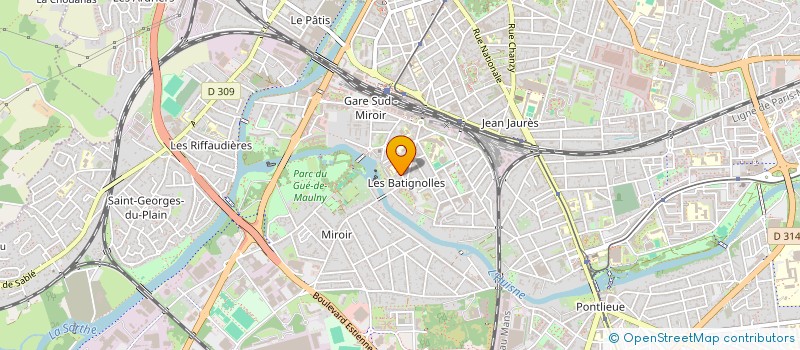 localisation de l'entreprise MADAME CHRISTINE GUICHARDON à LE MANS