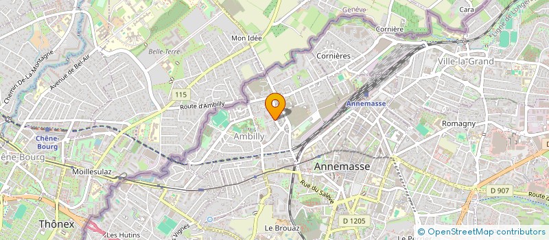 localisation de l'entreprise MADAME CHRISTINE GUILLAUME  AMBILLY