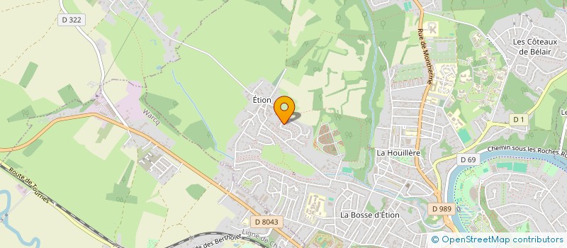 localisation de l'entreprise MADAME CHRISTINE GUILLET  WARCQ