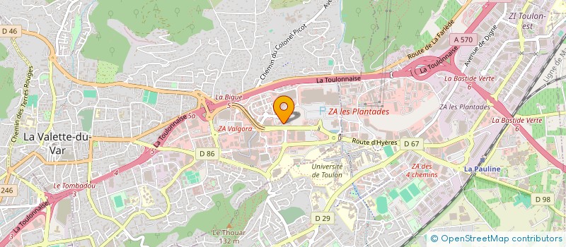 localisation de l'entreprise MADAME CHRISTINE GUILLOT à LA VALETTE-DU-VAR