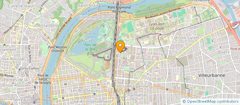 localisation de l'entreprise MADAME CHRISTINE GUILLOT  VILLEURBANNE