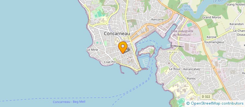 localisation de l'entreprise MADAME CHRISTINE GUILLOU à CONCARNEAU