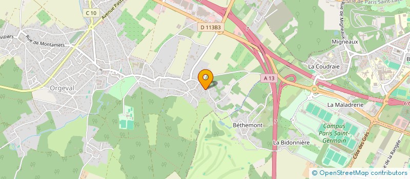 localisation de l'entreprise MADAME CHRISTINE GUILLOU  ORGEVAL