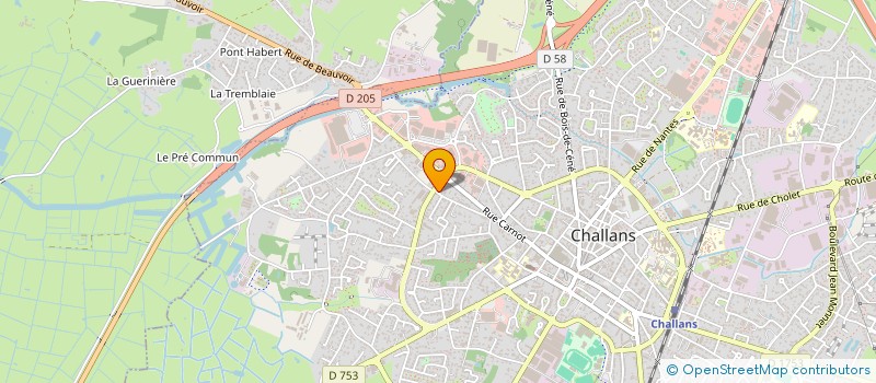 localisation de l'entreprise MADAME CHRISTINE GUITTET à CHALLANS