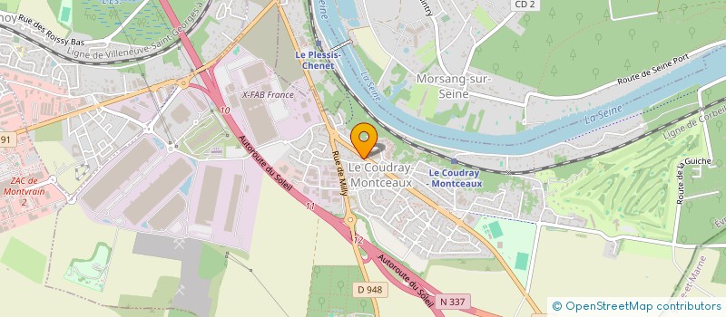 localisation de l'entreprise MADAME CHRISTINE GUYOMARD  LE COUDRAY-MONTCEAUX