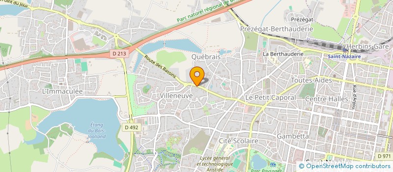 localisation de l'entreprise MADAME CHRISTINE HALGAND à SAINT-NAZAIRE