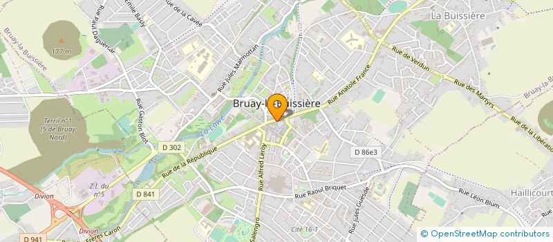 localisation de l'entreprise MADAME CHRISTINE HANART à BRUAY-LA-BUISSIERE