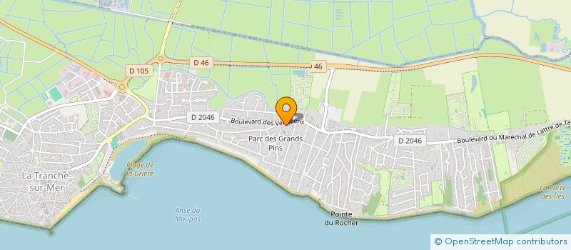 localisation de l'entreprise MADAME CHRISTINE HAYES à LA TRANCHE-SUR-MER