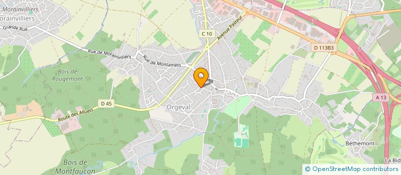 localisation de l'entreprise MADAME CHRISTINE HENRY à ORGEVAL