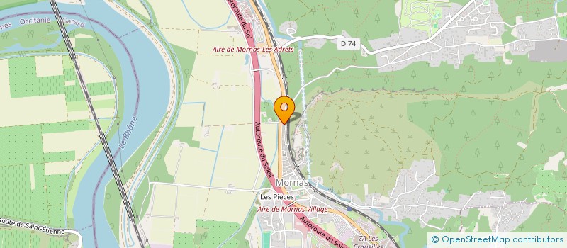 localisation de l'entreprise MADAME CHRISTINE HERAUD  MORNAS