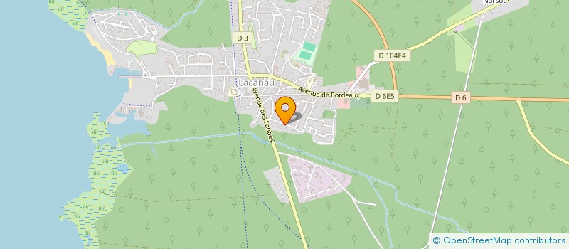 localisation de l'entreprise MADAME CHRISTINE HERNANDEZ  LACANAU