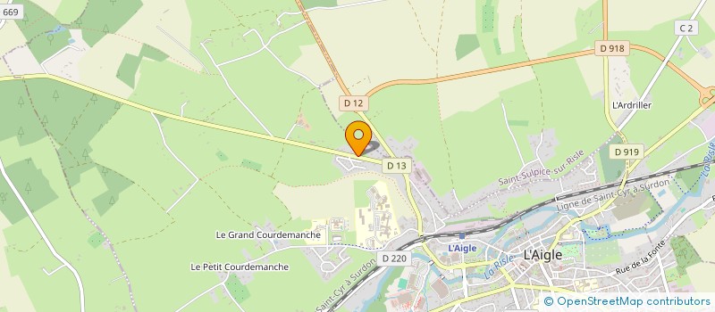 localisation de l'entreprise MADAME CHRISTINE HERNANDEZ à L'AIGLE