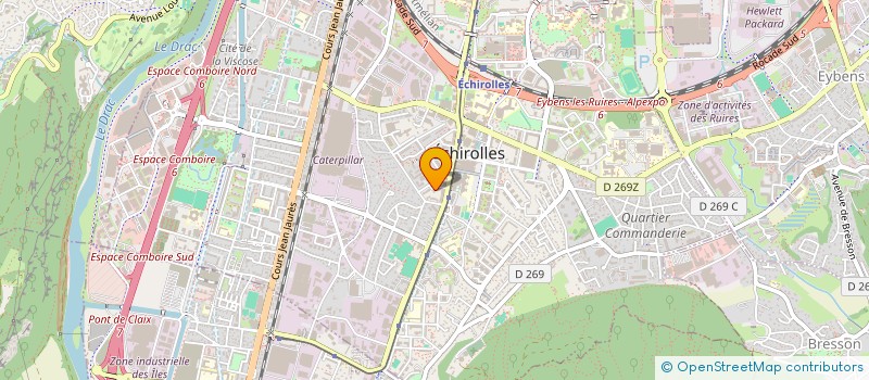 localisation de l'entreprise MADAME CHRISTINE HILAIRE à ECHIROLLES