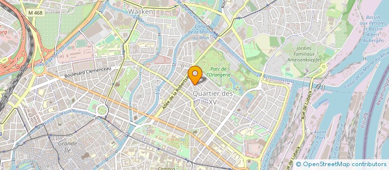 localisation de l'entreprise MADAME CHRISTINE HOH à STRASBOURG