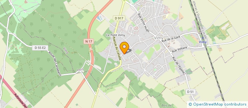 localisation de l'entreprise MADAME CHRISTINE HOUSEAUX  VIMY